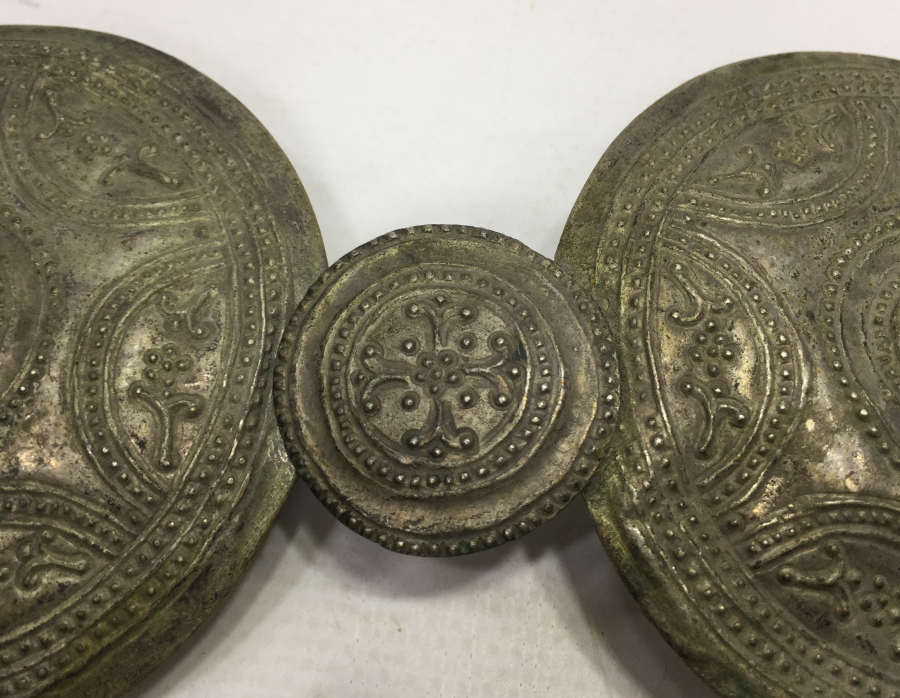 OSMANLI DÖNEMİ NADİR RUM İŞİ GÜMÜŞ GELİN KEMERİ TOKASI