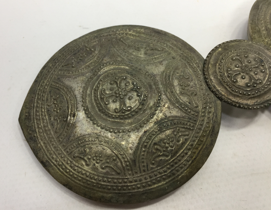 OSMANLI DÖNEMİ NADİR RUM İŞİ GÜMÜŞ GELİN KEMERİ TOKASI