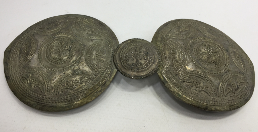 OSMANLI DÖNEMİ NADİR RUM İŞİ GÜMÜŞ GELİN KEMERİ TOKASI