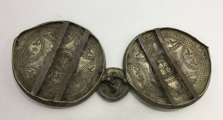 OSMANLI DÖNEMİ NADİR RUM İŞİ GÜMÜŞ GELİN KEMERİ TOKASI