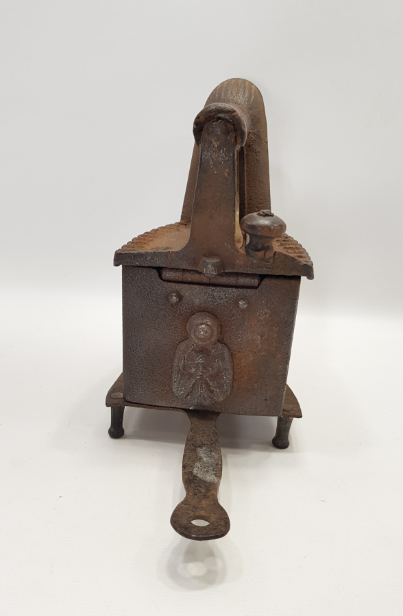 OSMANLI DÖNEMİ RUM İŞİ TANRI ZEUS GÖRSELLİ KÖMÜRLÜ ÜTÜ 