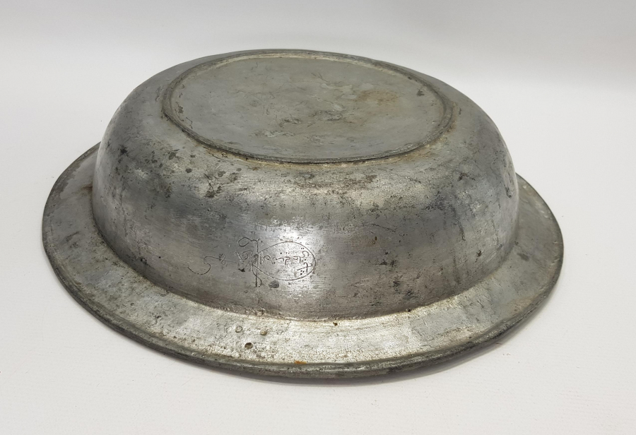 OSMANLICA SAHİBİ ANTEPLİ ALİ PAŞA YAZILI BAKIR TABAK 