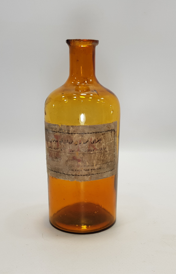 OSMANLICA YAZILI ECZA ŞİŞESİ 