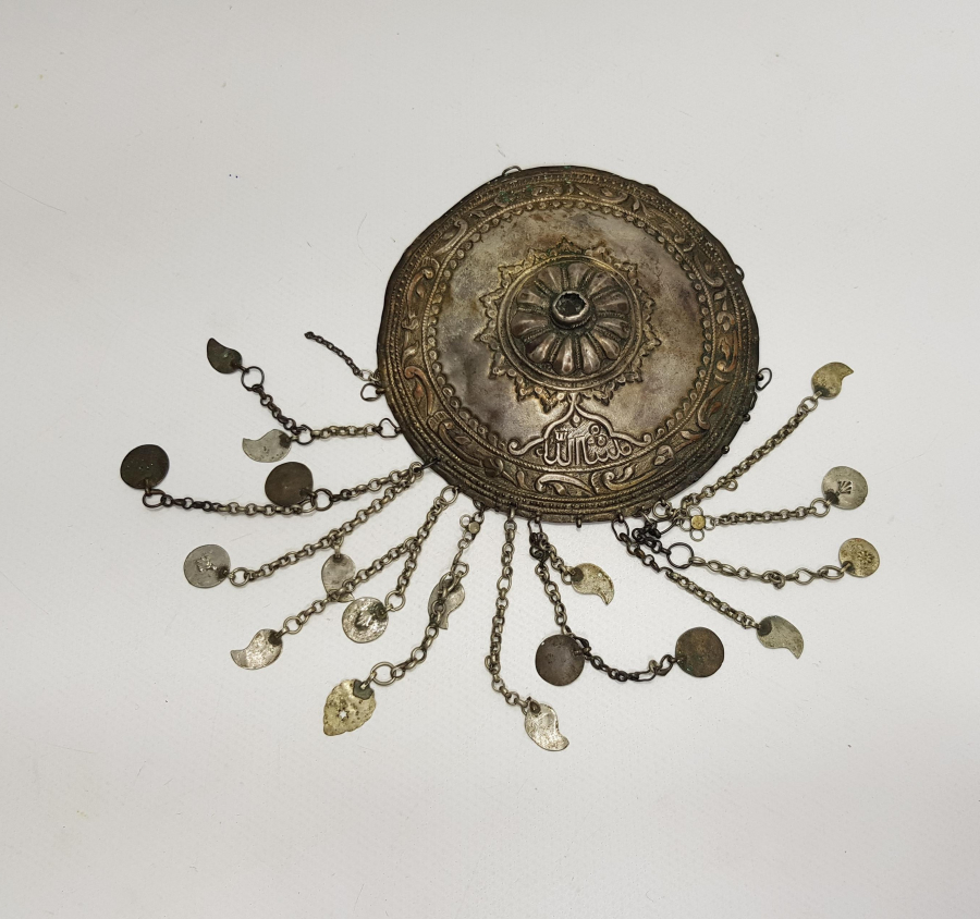 OSMANLICA YAZILI GÜMÜŞ KADIN TEPELİĞİ 