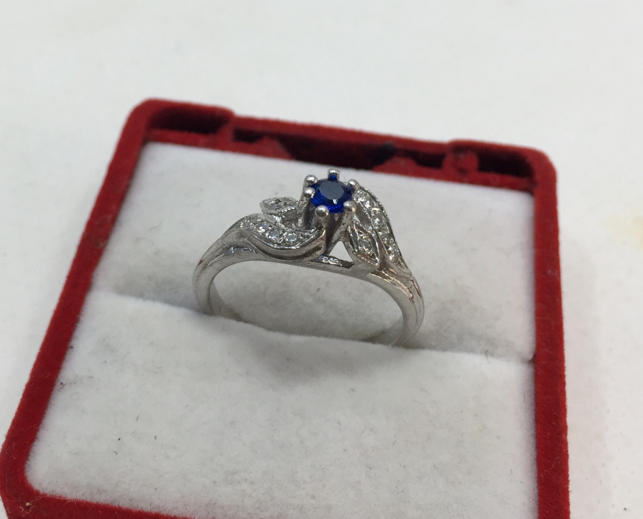 PIRLANTA TAŞLI ANTİKA YÜZÜK