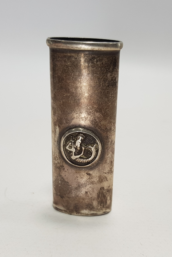 POSEIDON GÖRSELLİ GÜMÜŞ ÇAKMAK KABI 