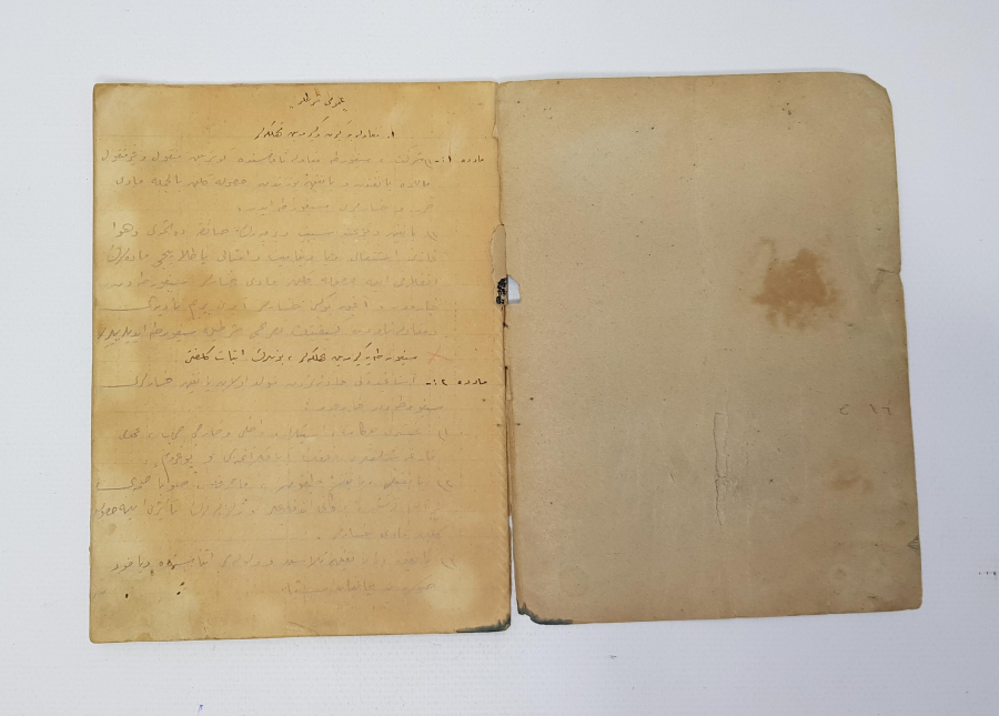 SİGORTACILIKLA İLGİLİ OSMANLICA EL YAZMA DEFTER