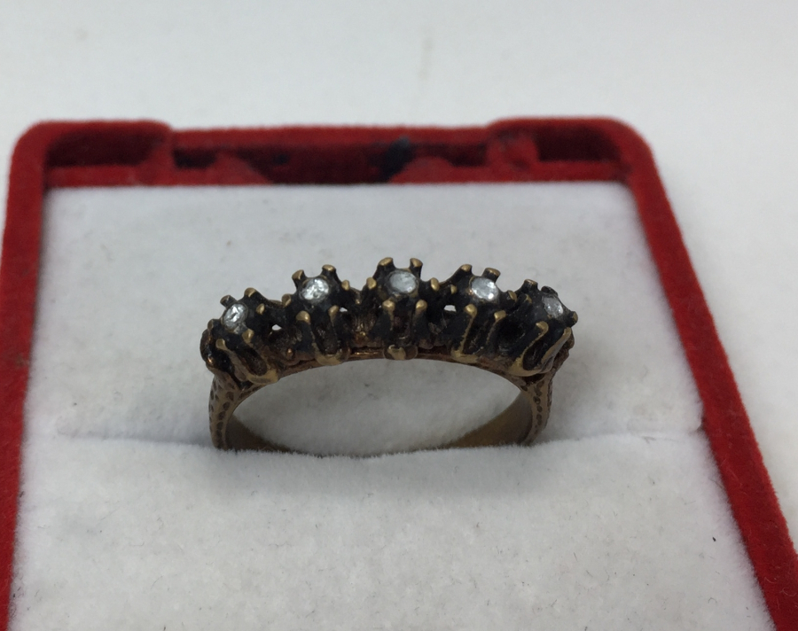 5 TAŞLI ELMAS YÜZÜK