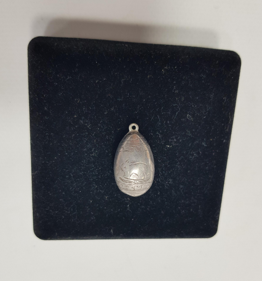 TAVŞAN MOTİFLİ GÜMÜŞ KOLYE UCU 