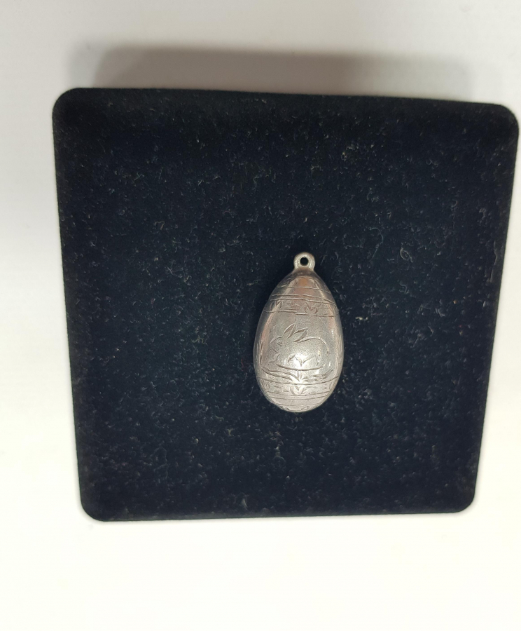 TAVŞAN MOTİFLİ GÜMÜŞ KOLYE UCU 