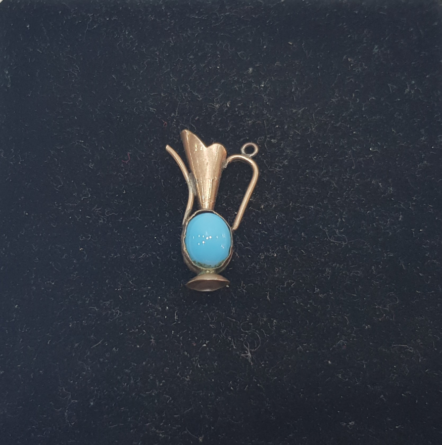 İBRİK FORMLU ALTIN KOLYE UCU 