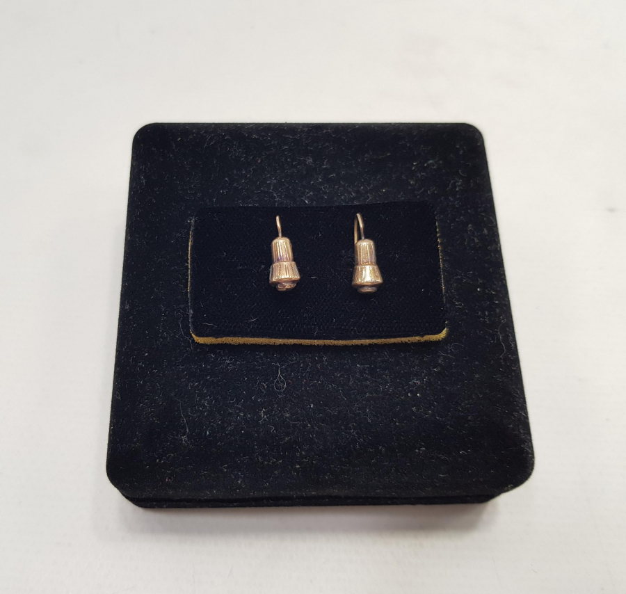 OSMANLI DÖNEMİ TEKKE İŞİ SİKKE FORMLU ALTIN KÜPE 