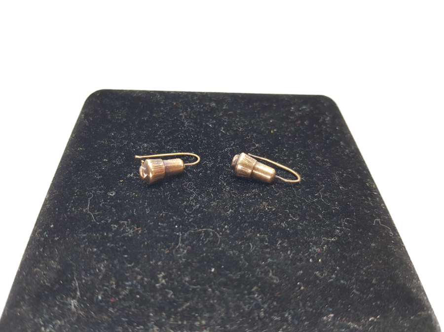 OSMANLI DÖNEMİ TEKKE İŞİ SİKKE FORMLU ALTIN KÜPE 