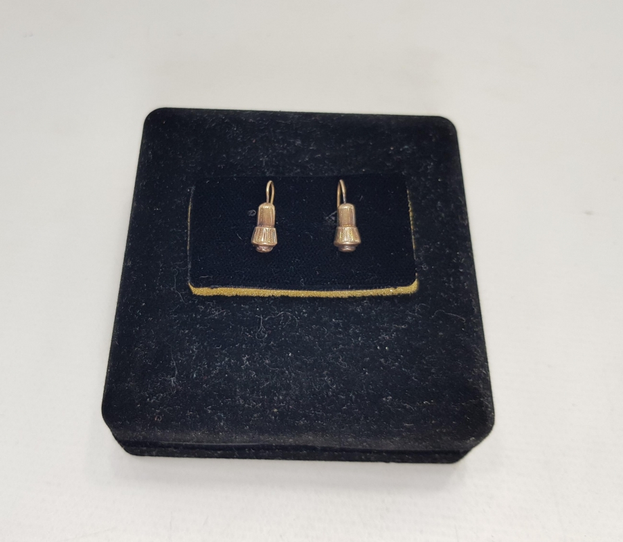 OSMANLI DÖNEMİ TEKKE İŞİ SİKKE FORMLU ALTIN KÜPE 