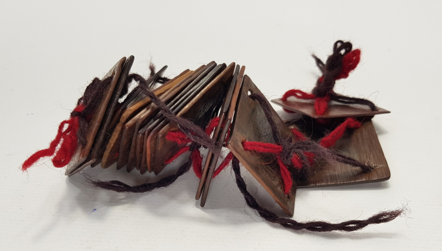 OSMANLI DÖNEMİ YÜN KUŞAK ÖRGÜSÜ İÇİN KULLANILAN 16 ADET AHŞAP APARAT