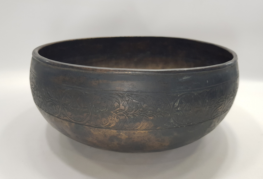 ÜZERİ OSMANLICA YAZILI TEKKE İŞİ BÜYÜK BOY BRONZ TENCERE