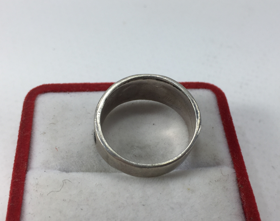 AY YILDIZ FİGÜRLÜ GÜMÜŞ YÜZÜK