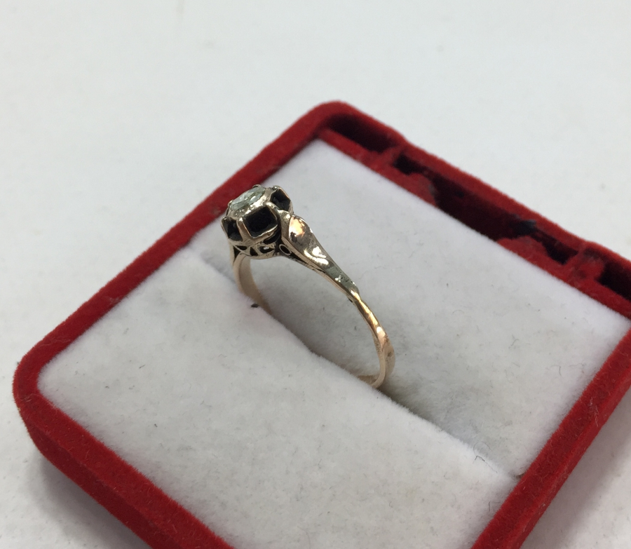 OSMANLI DÖNEMİ ELMAS TAŞLI VE ALTIN TEKTAŞ YÜZÜK