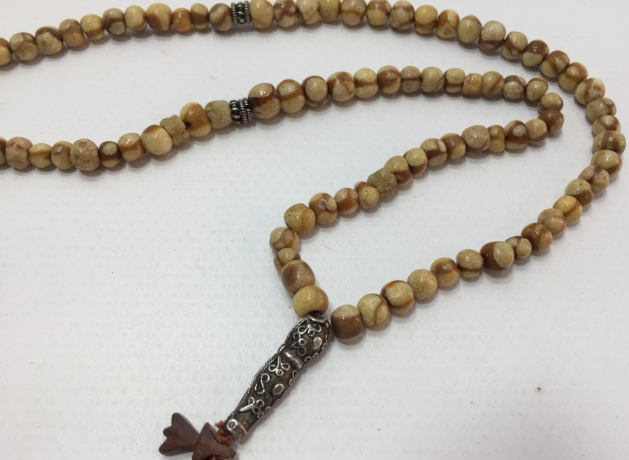 OSMANLI DÖNEMİ GÜMÜŞ İMAMELİ 99 LUK NAMAZ TESBİHİ