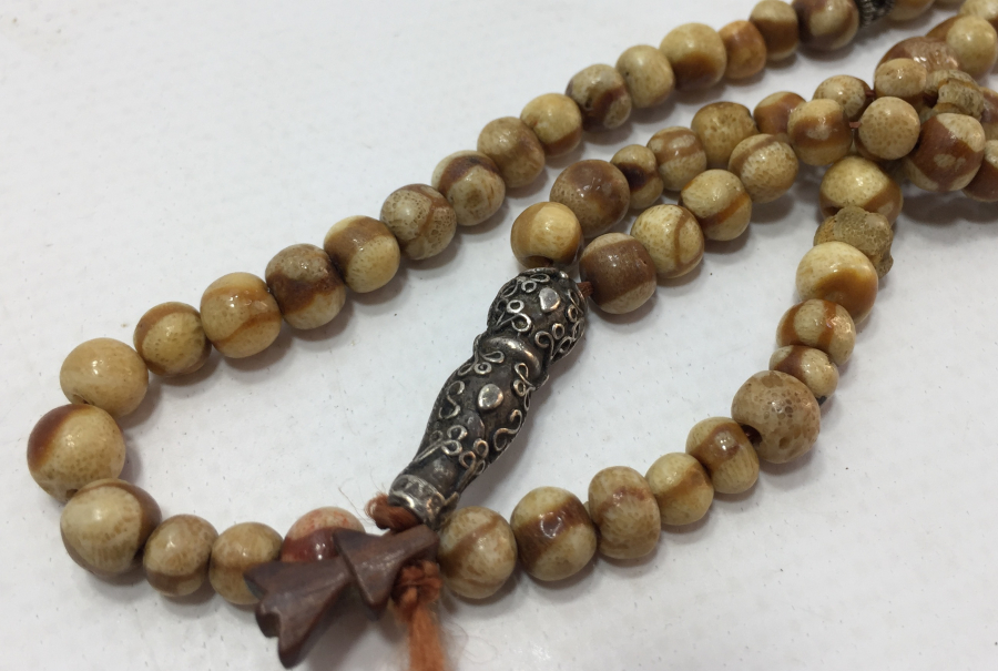 OSMANLI DÖNEMİ GÜMÜŞ İMAMELİ 99 LUK NAMAZ TESBİHİ