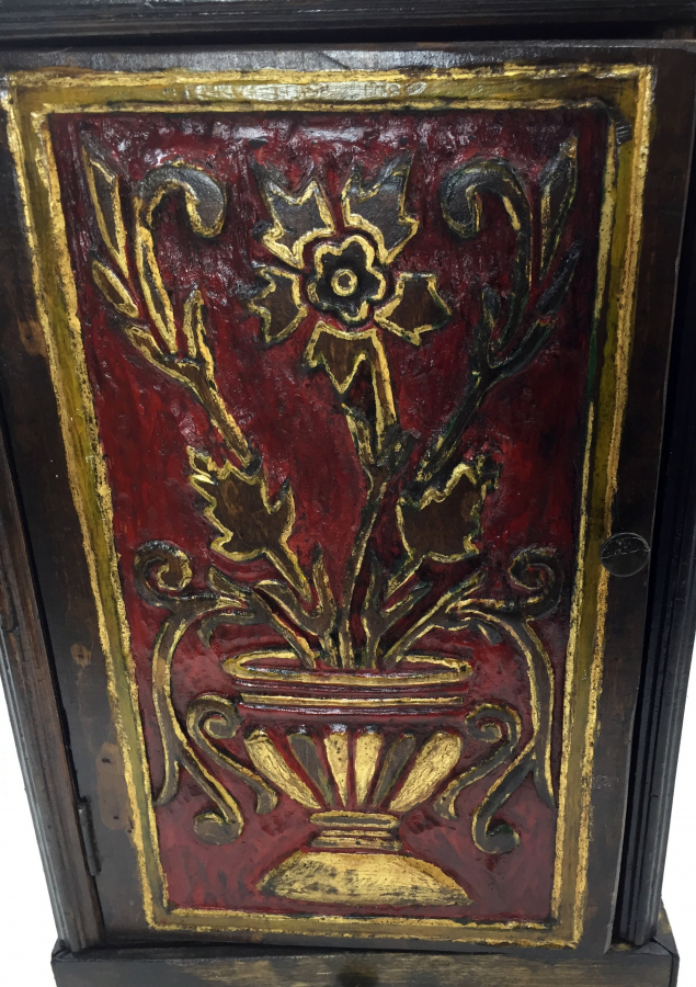 OSMANLI DÖNEMİ KARNİK ÇİÇEKLİ RUM İŞİ MİNİ DOLAP