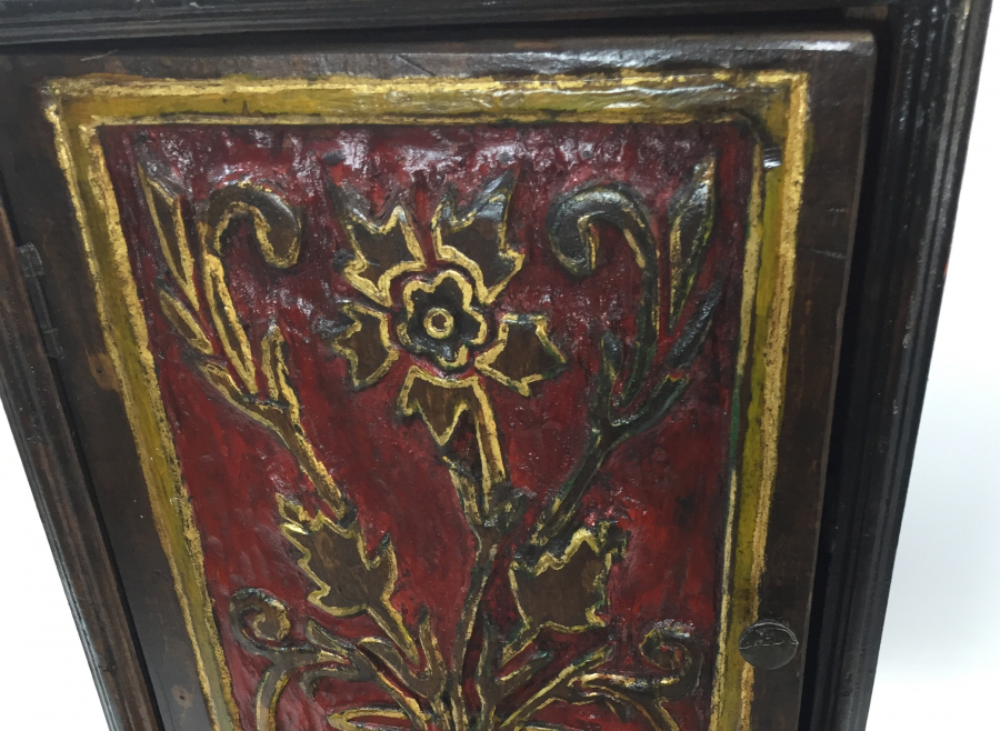 OSMANLI DÖNEMİ KARNİK ÇİÇEKLİ RUM İŞİ MİNİ DOLAP