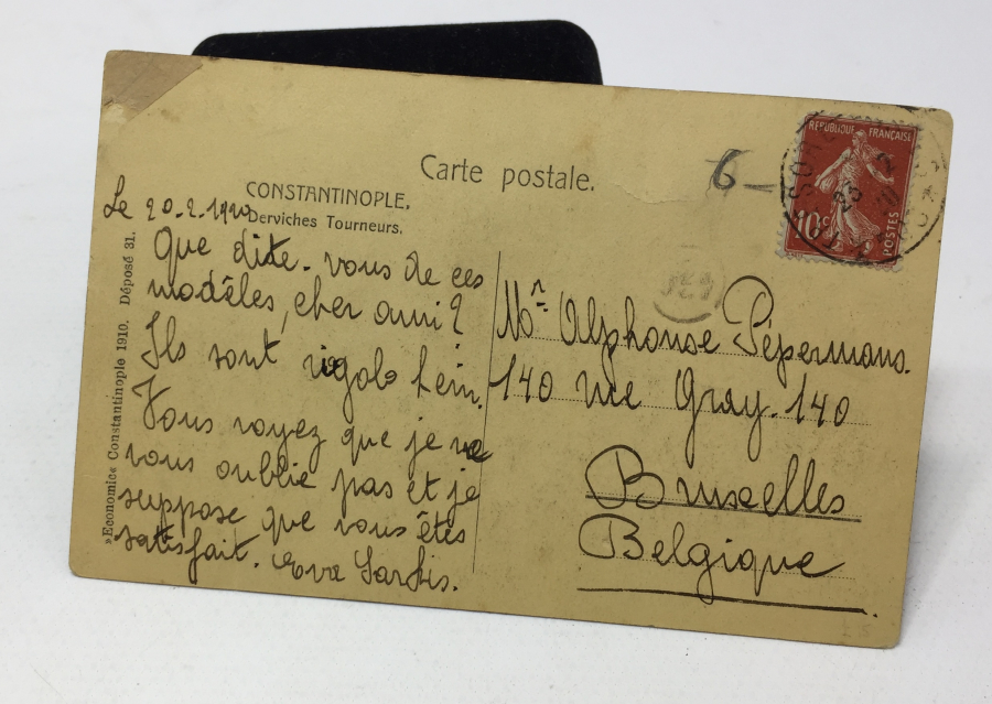 OSMANLI DÖNEMİ MEVLEVİ GÖRSELLİ NADİR KARTPOSTAL