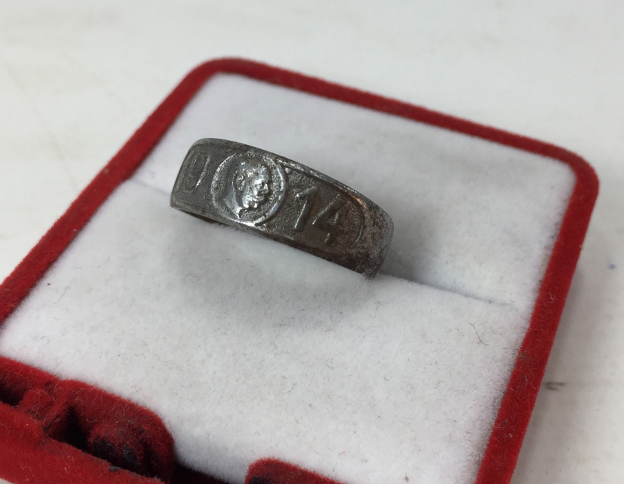 1. DÜNYA SAVAŞI DÖNEMİ 1914 TARİHLİ HATIRA ASKERİ YÜZÜK