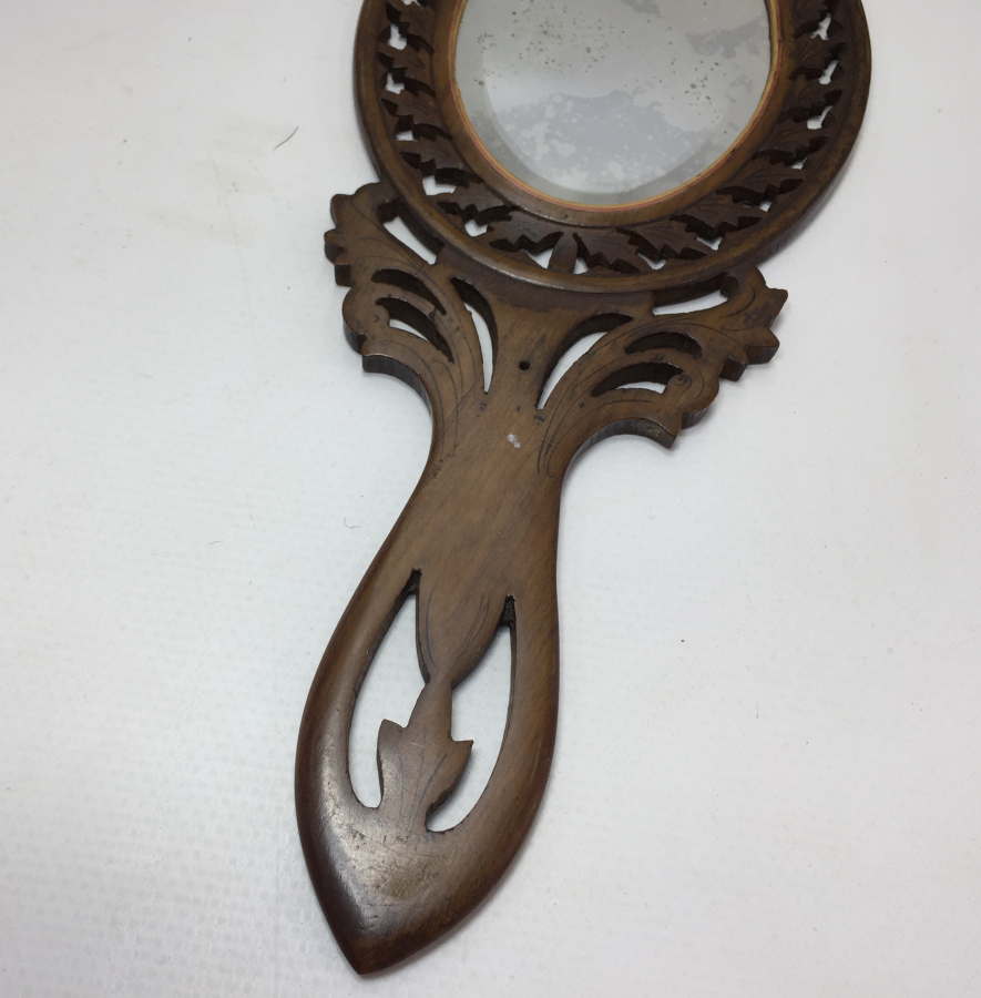 OSMANLI DÖNEMİ AHŞAPTAN MAMUL TAŞ AYNALI GELİN AYNASI