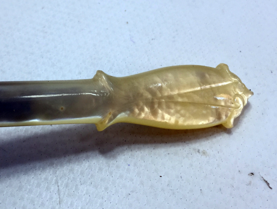 OSMANLI DÖNEMİ ALTIN KAPLAMA VE SEDEF SAPLI HATTAT BIÇAĞI