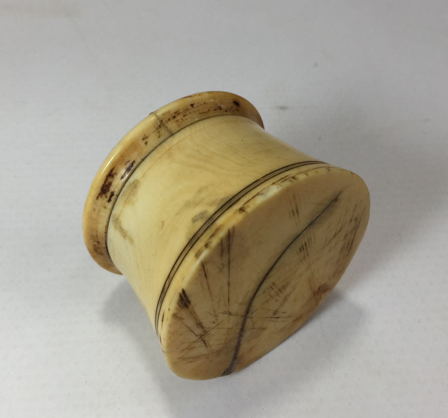 OSMANLI DÖNEMİ FİL DİŞİNDEN MAMUL MİSK KUTUSU