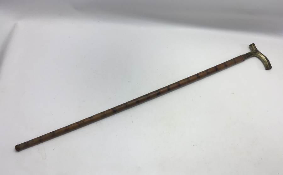 OSMANLI DÖNEMİ GÜMÜŞ SAPLI LALE MOTİFLİ BASTON