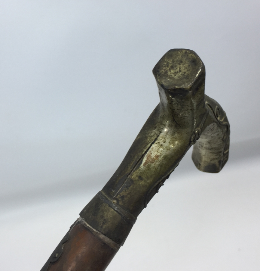 OSMANLI DÖNEMİ GÜMÜŞ SAPLI LALE MOTİFLİ BASTON