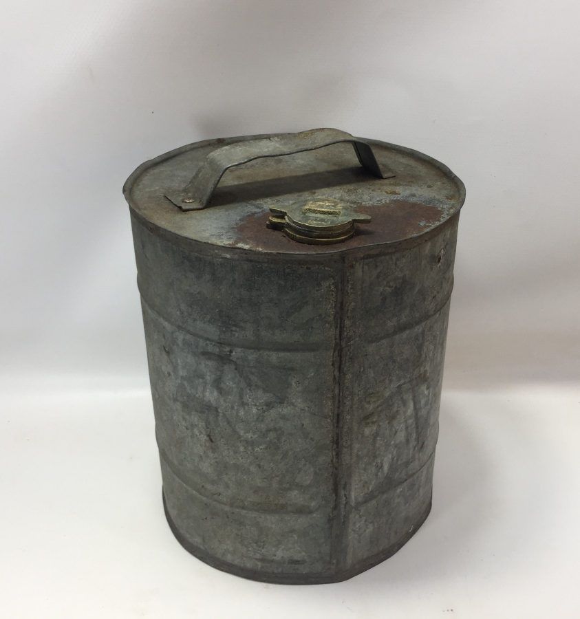 OSMANLI DÖNEMİ KAPAĞI YAZILI GAZ YAĞI BİDONU