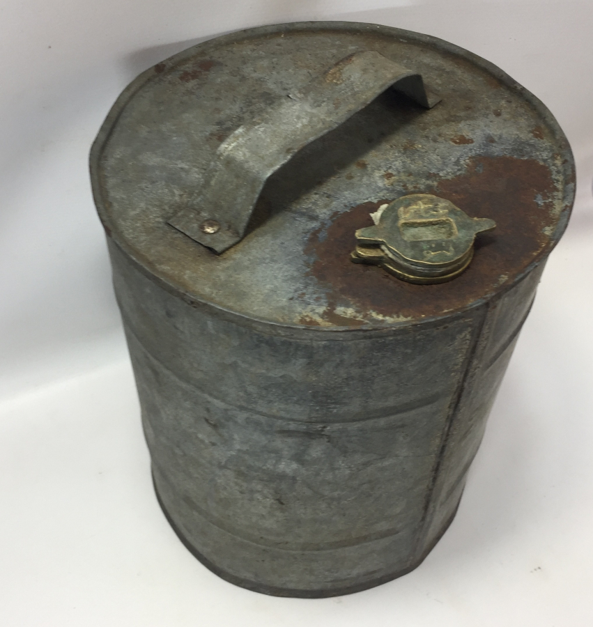 OSMANLI DÖNEMİ KAPAĞI YAZILI GAZ YAĞI BİDONU