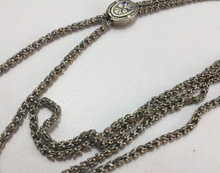 OSMANLI DÖNEMİ MİNELİ SÜRGÜLÜ ARNAVUT ZİNCİR CEP SAATİ KÖSTEĞİ