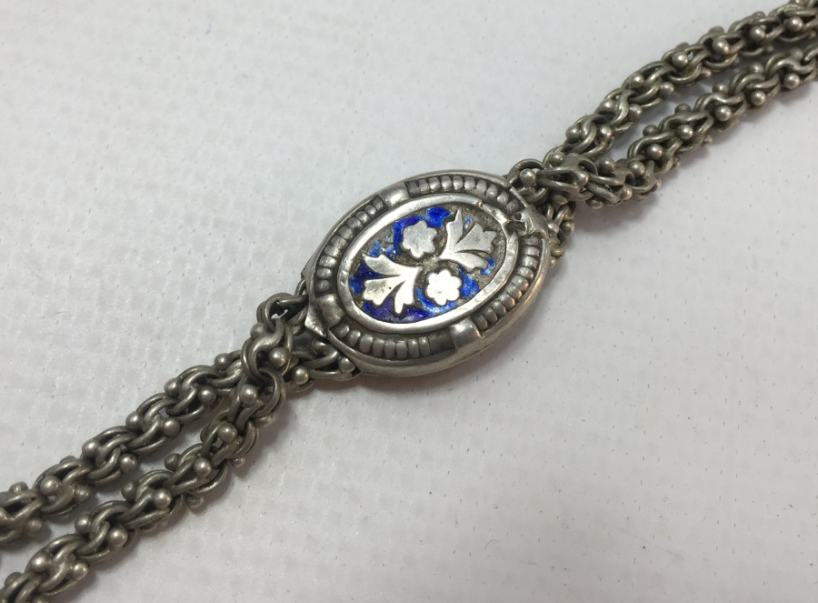 OSMANLI DÖNEMİ MİNELİ SÜRGÜLÜ ARNAVUT ZİNCİR CEP SAATİ KÖSTEĞİ