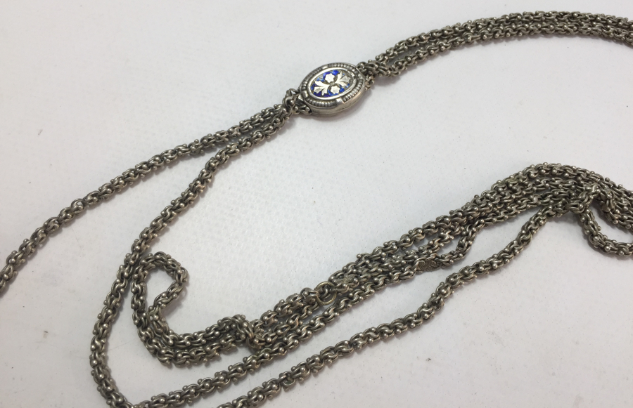 OSMANLI DÖNEMİ MİNELİ SÜRGÜLÜ ARNAVUT ZİNCİR CEP SAATİ KÖSTEĞİ