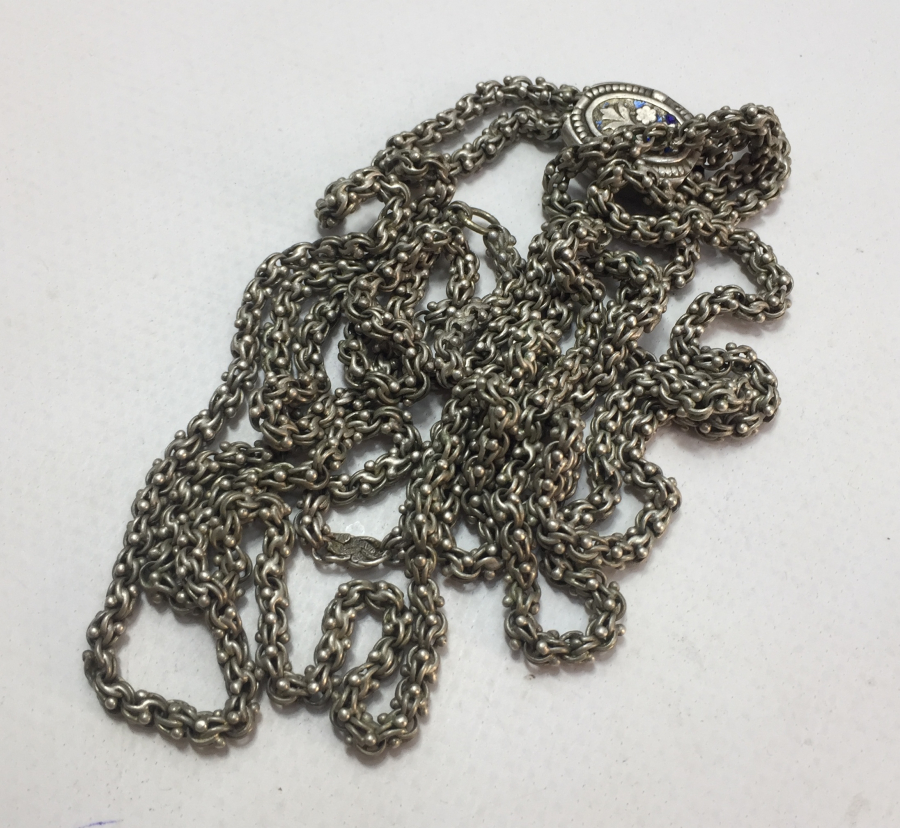 OSMANLI DÖNEMİ MİNELİ SÜRGÜLÜ ARNAVUT ZİNCİR CEP SAATİ KÖSTEĞİ