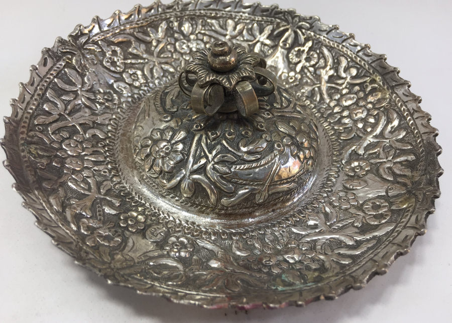 OSMANLI DÖNEMİ RUM İŞİ GÜMÜŞ NADİR FORM KARANFİLLİK