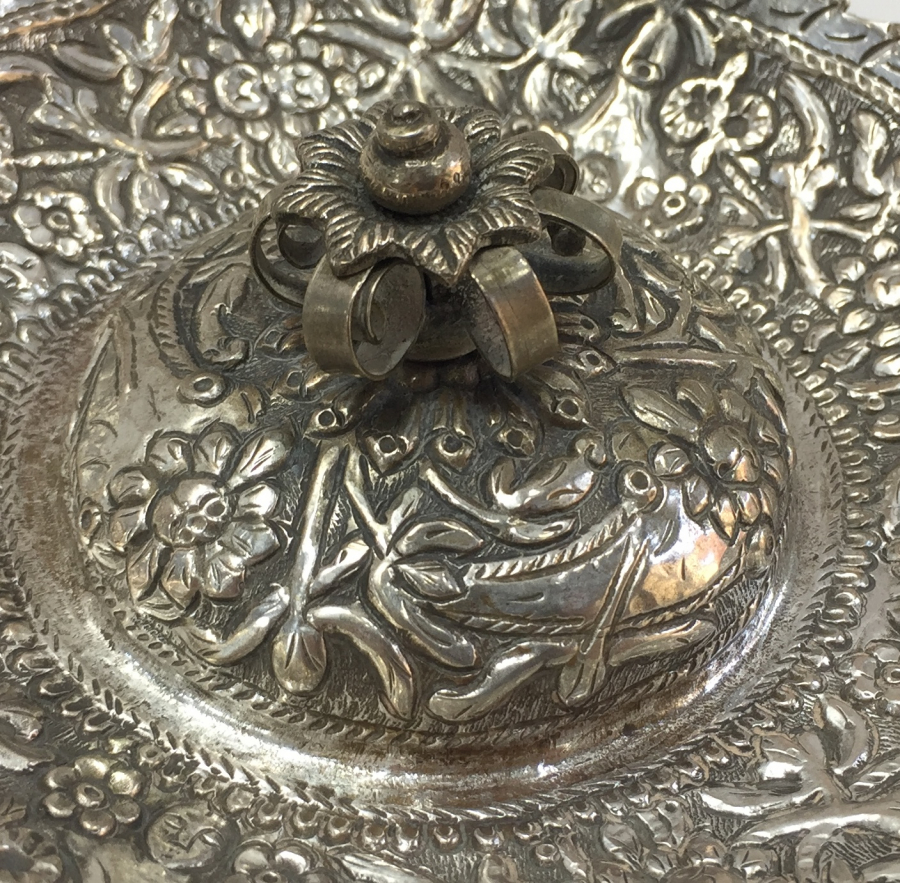 OSMANLI DÖNEMİ RUM İŞİ GÜMÜŞ NADİR FORM KARANFİLLİK