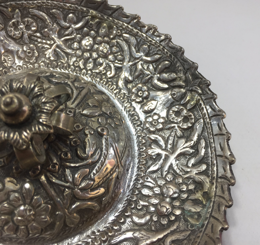 OSMANLI DÖNEMİ RUM İŞİ GÜMÜŞ NADİR FORM KARANFİLLİK