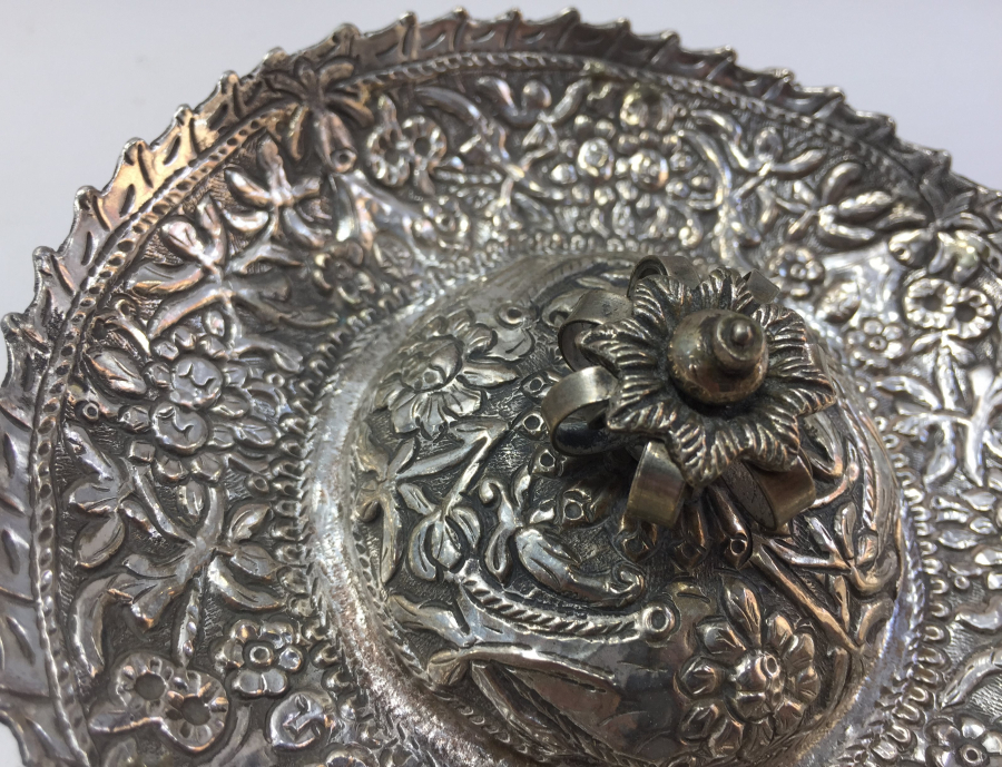 OSMANLI DÖNEMİ RUM İŞİ GÜMÜŞ NADİR FORM KARANFİLLİK