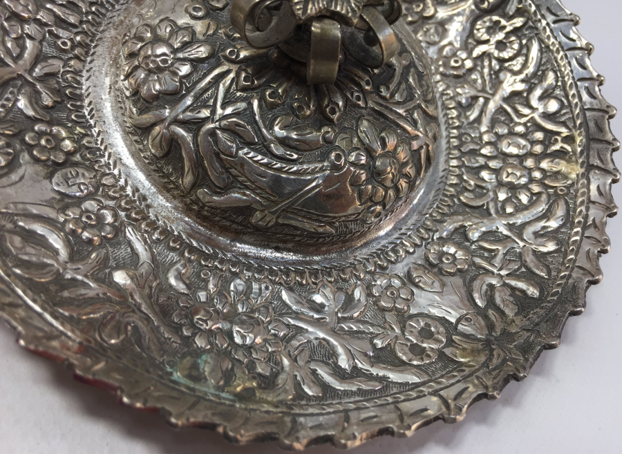 OSMANLI DÖNEMİ RUM İŞİ GÜMÜŞ NADİR FORM KARANFİLLİK