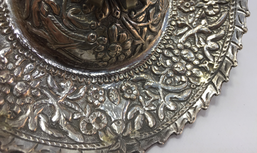 OSMANLI DÖNEMİ RUM İŞİ GÜMÜŞ NADİR FORM KARANFİLLİK