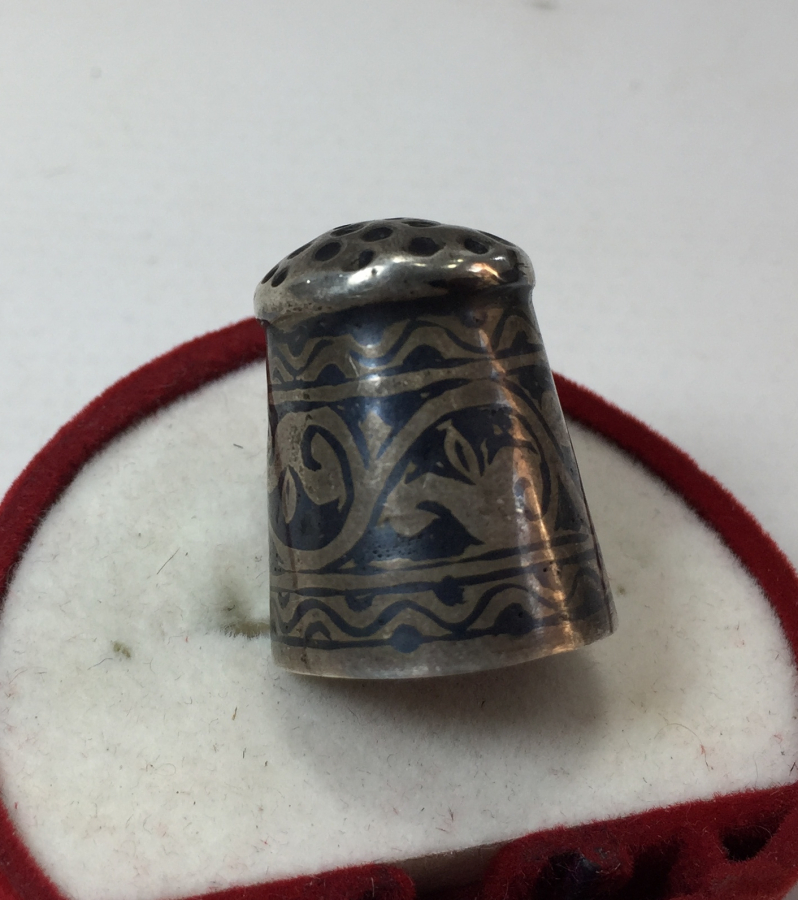 OSMANLI DÖNEMİ SAVATLI ERMENİ İŞİ GÜMÜŞ TERZİ YÜKSÜĞÜ