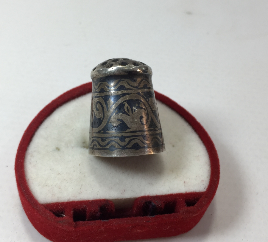 OSMANLI DÖNEMİ SAVATLI ERMENİ İŞİ GÜMÜŞ TERZİ YÜKSÜĞÜ