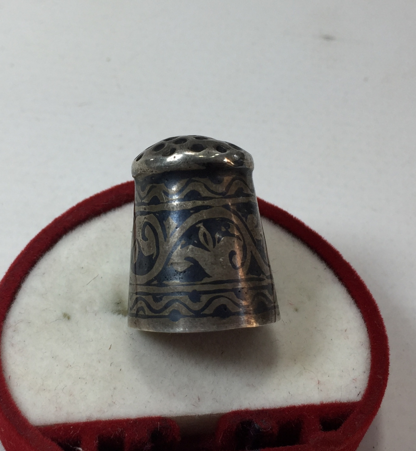 OSMANLI DÖNEMİ SAVATLI ERMENİ İŞİ GÜMÜŞ TERZİ YÜKSÜĞÜ