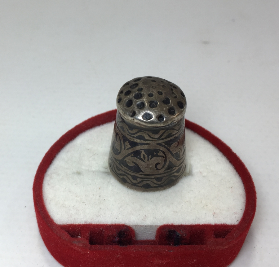 OSMANLI DÖNEMİ SAVATLI ERMENİ İŞİ GÜMÜŞ TERZİ YÜKSÜĞÜ