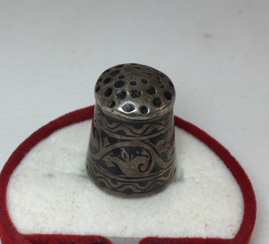 OSMANLI DÖNEMİ SAVATLI ERMENİ İŞİ GÜMÜŞ TERZİ YÜKSÜĞÜ